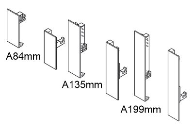 Lateral de gaveta de cozinha - Häfele Matrix Box S35 - Interiores