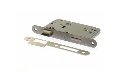 Fechadura Marc 719 reversível topos quadrados/redondos chapa-testa 725
