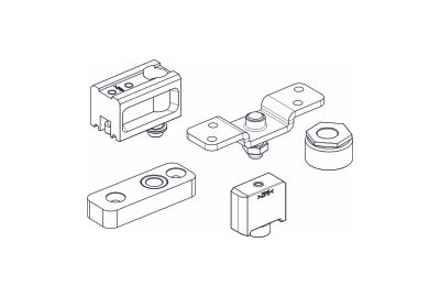Slido fold 100-T 100kg - Conjunto 3 de 1 folha Central Sem Calha Inferior